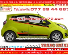 82290Tem xe Spark 2018 Độ tem xe Chevrolet Spark  nhan decal Tem che Spark đẹpTem xe Spark 2009 Độ tem Chevrolet Spark Tem dán sườn xe Spark Dán decal xe Spark_Độ xe Spark 2020 decaltrangtrixe  0776944667 tem kia tem i10